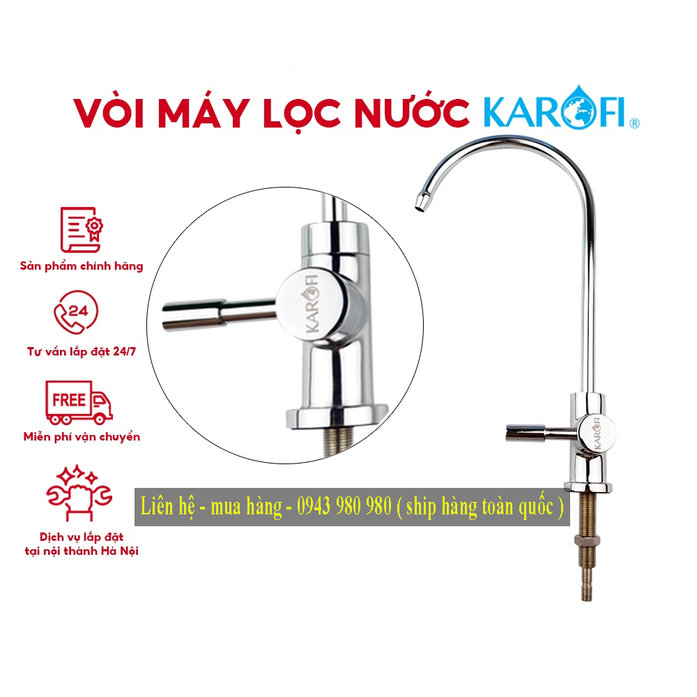 Vòi gạt máy lọc nước karofi chính hãng