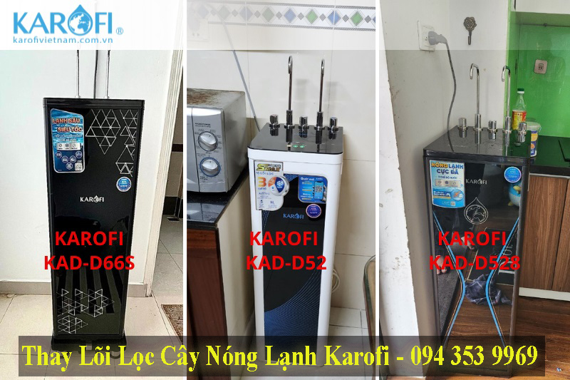 Thay lõi lọc cây nước nóng lạnh karofi tại hà nội