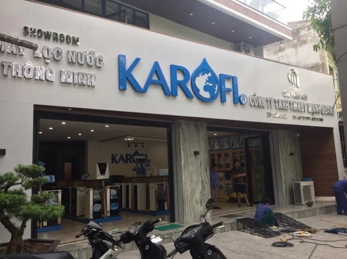 cửa hàng máy lọc nước karofi tại vinhomes ocen park